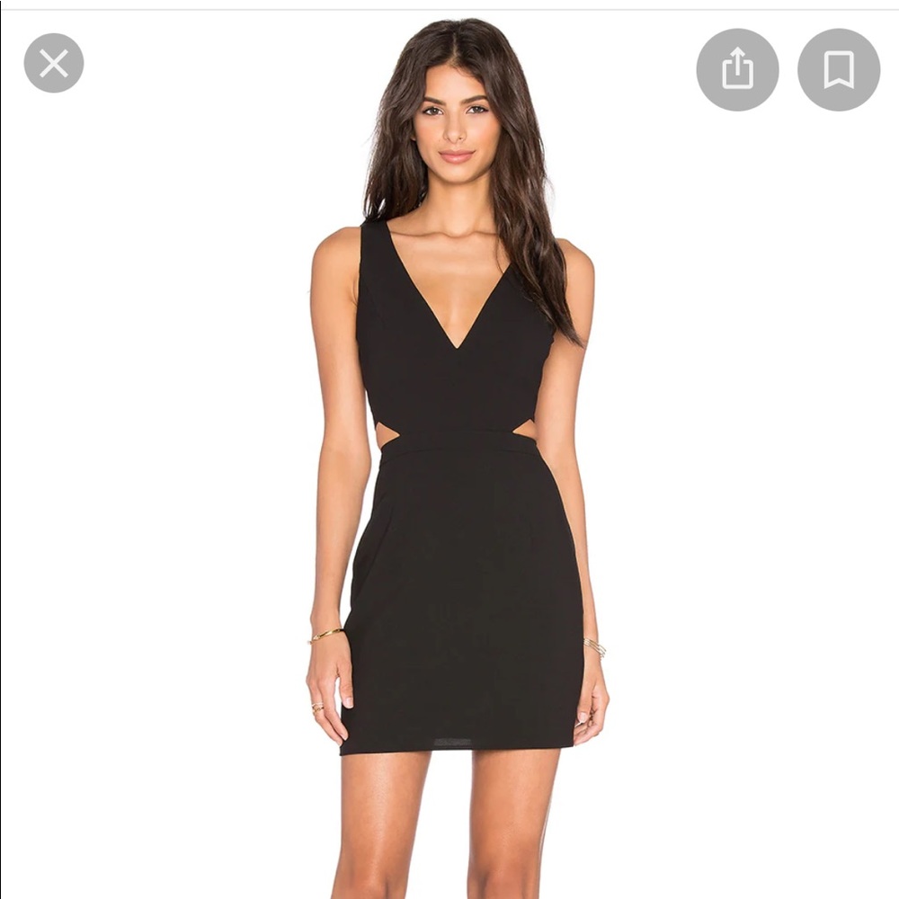 NBDxNaven Twins Black Cutout Dress